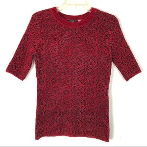 T Tahari short sleeve sweater